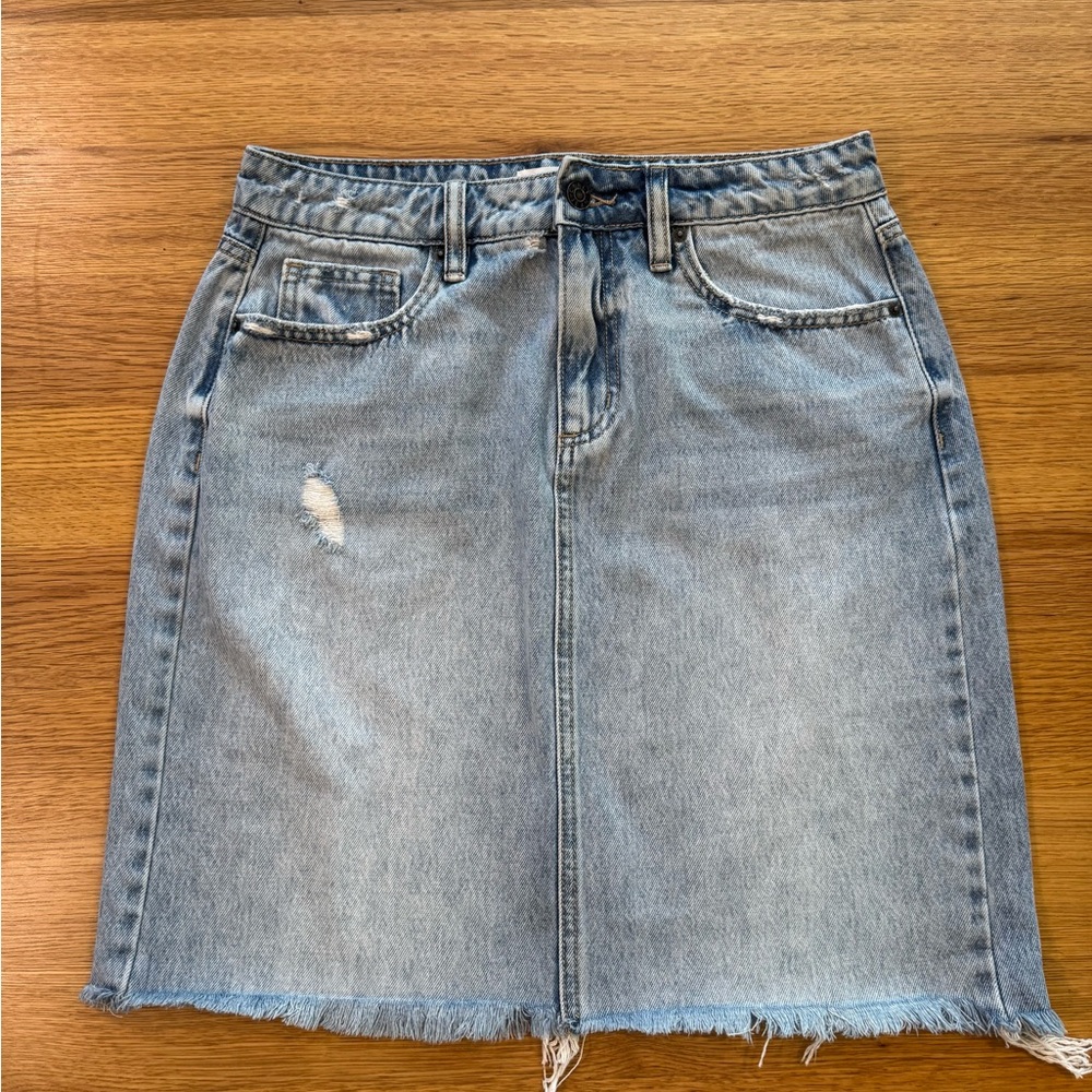 Carly Jean denim mini skirt